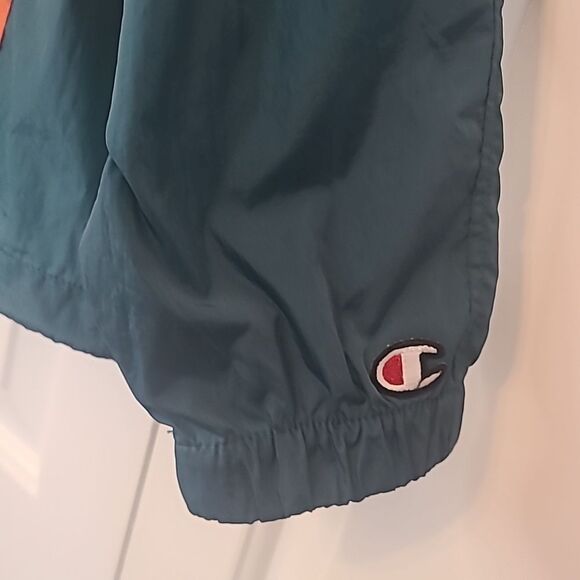 Champion Colorblocked Wind Breaker Pullover Kangaroo Pocket Size L - Picture 4 of 11